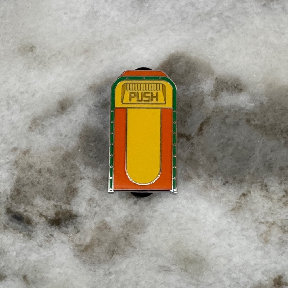 Disney Orange Bird Character Trash Bin Pin